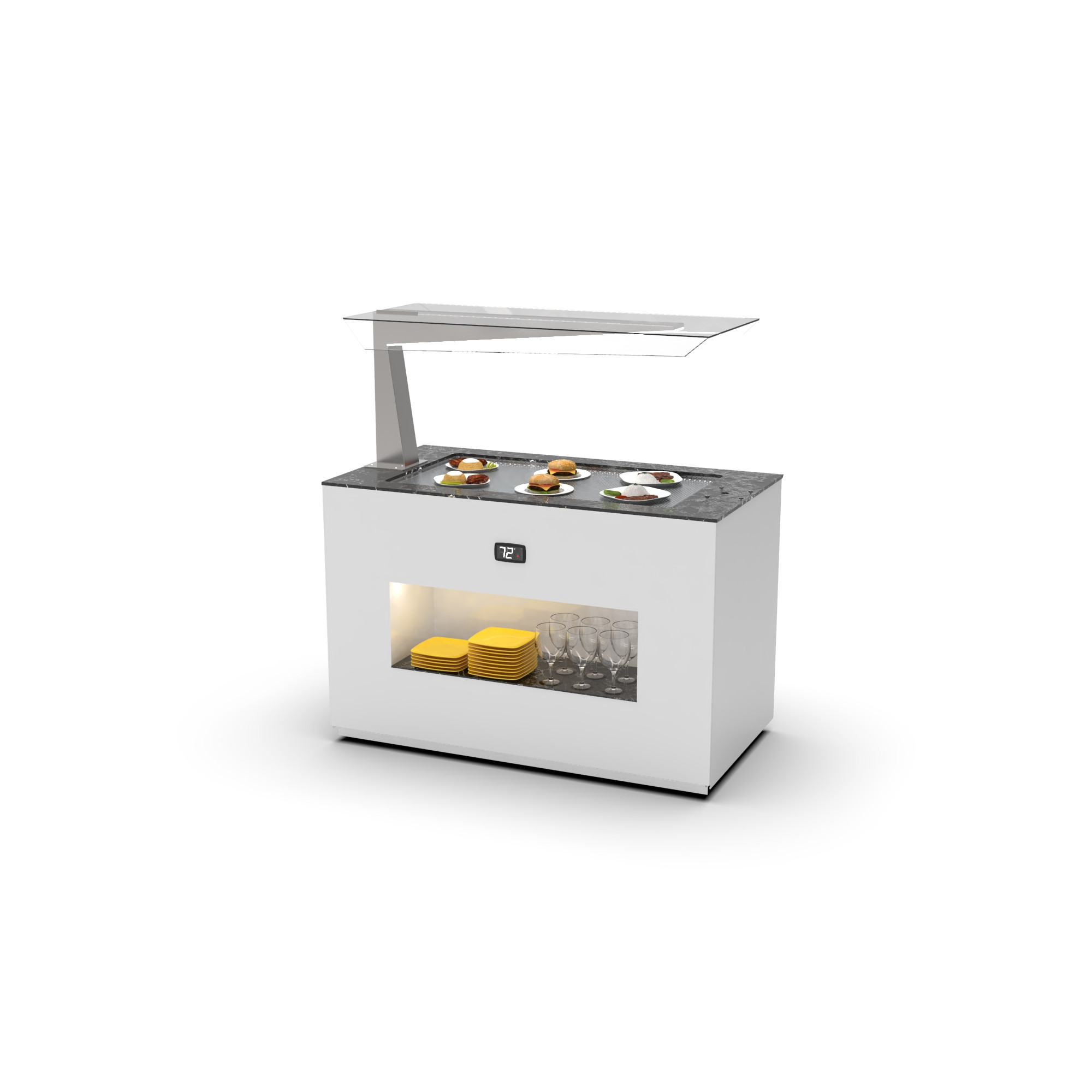 Buffet Self-Service Aquecido BUSA-I 1300mm