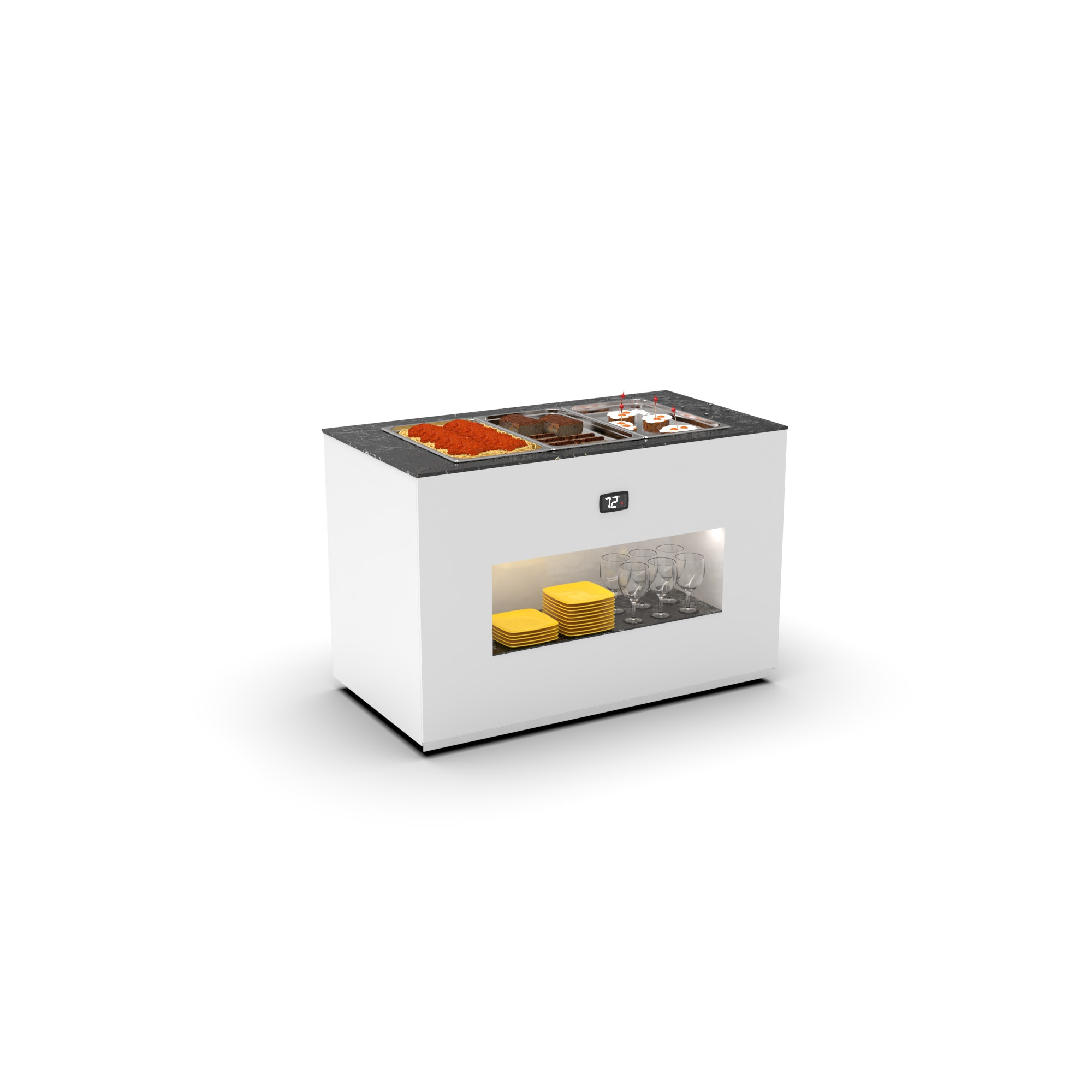 Buffet Térmico 80ºC com Bain-Marie Aberto BUB65