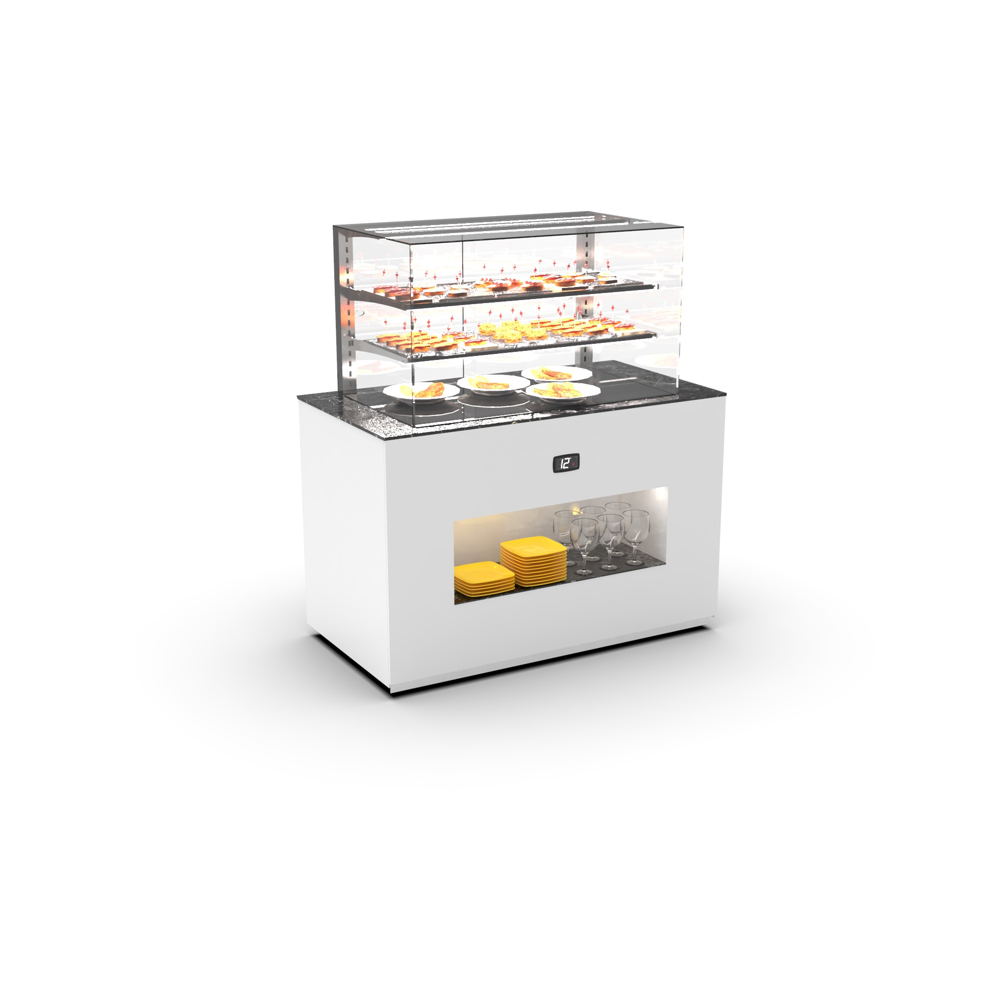 Buffet Térmico Móvel BUCV para Self-Service