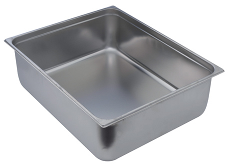 Tabuleiro Gastronorm 2/1 Inox – 650x530 mm, 150 mm Altura