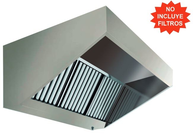 Hotte de Cozinha Mural Inox c/ Turbina 1500mm
