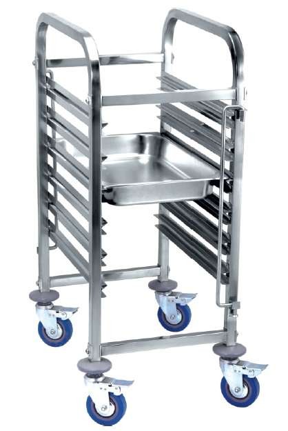 Carro Porta-Tabuleiros Inox GN 1/1 - 6 Níveis