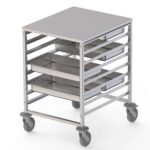 Carro para Tabuleiros GN 2/1 Inox - 8 Tabuleiros