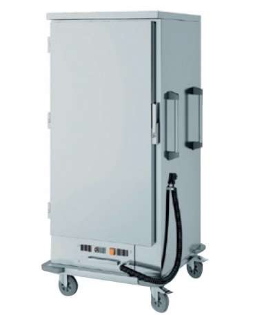 Carro Aquecido Inox 22 Tabuleiros GN2/1 770x850x1700mm
