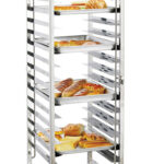 Carro de Transporte de Tabuleiros de Pastelaria Inox 15 Níveis