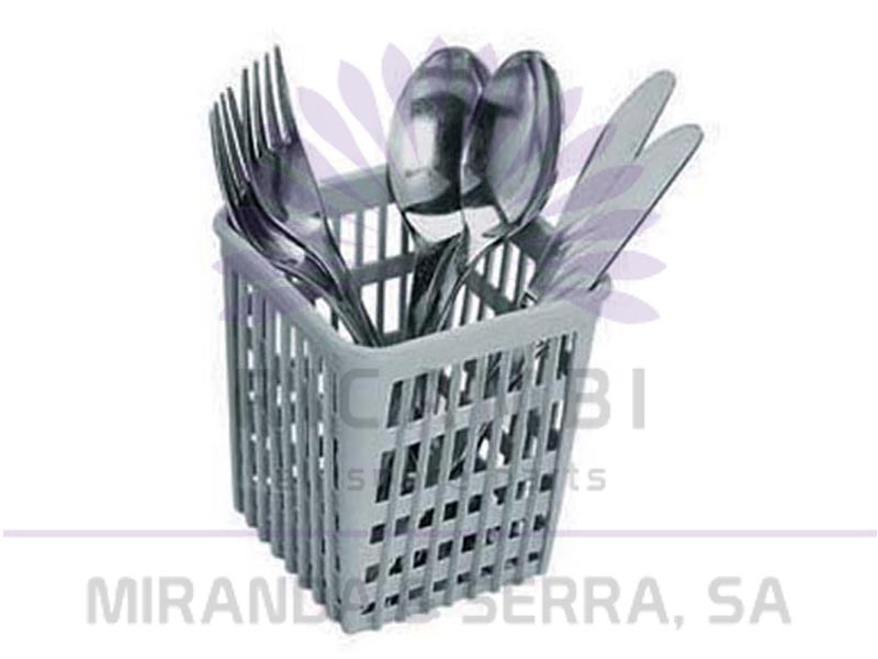Cesto Quadrado para Talheres 113x113x89mm