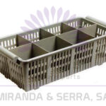 Cesto para Talheres com 8 Compartimentos, 480x230 mm