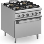 Fogão Forno a Gás Industrial 4 Queimadores 900 MAGISTRA PLUS