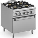 Fogão Industrial a Gás 4 Queimadores c/ Forno Elétrico