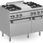 Fogão Industrial a Gás 4 Queimadores e Chapa Central com Forno MFB711MFG4XL