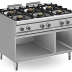 Fogão Industrial a Gás 6 Queimadores e Forno 1200x900mm