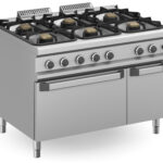 Fogão Industrial a Gás 6 Queimadores com Forno - Linha 900