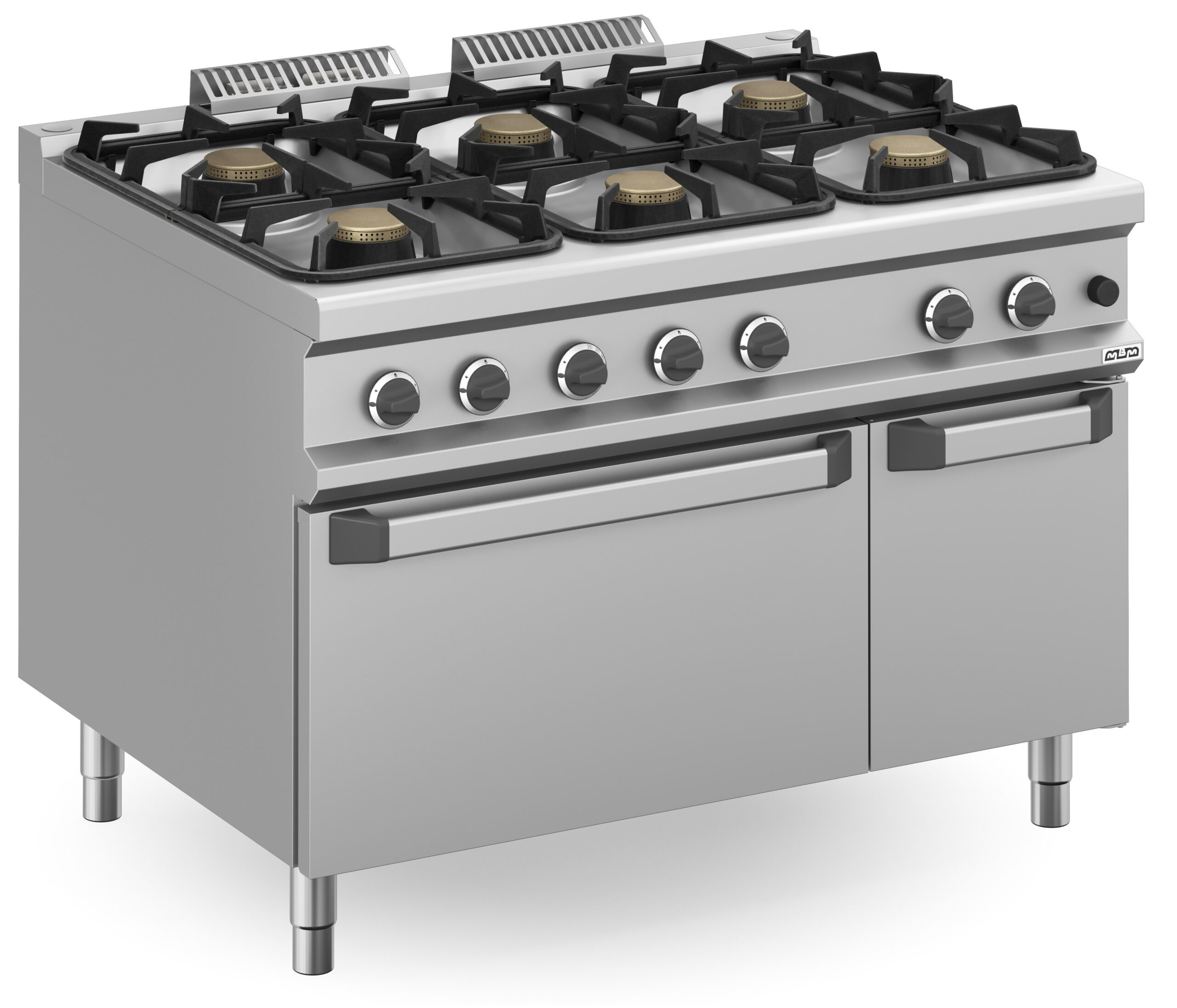 Fogão Industrial a Gás 6 Queimadores com Forno - Linha 900
