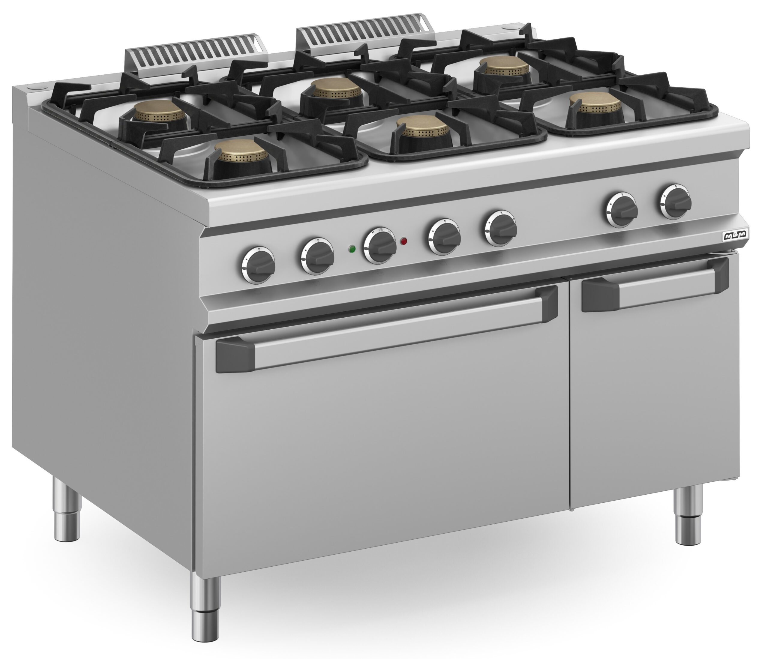 Fogão Industrial a Gás 6 Queimadores com Forno Elétrico