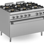 Fogão Industrial a Gás 6 Queimadores com Forno Extra Grande