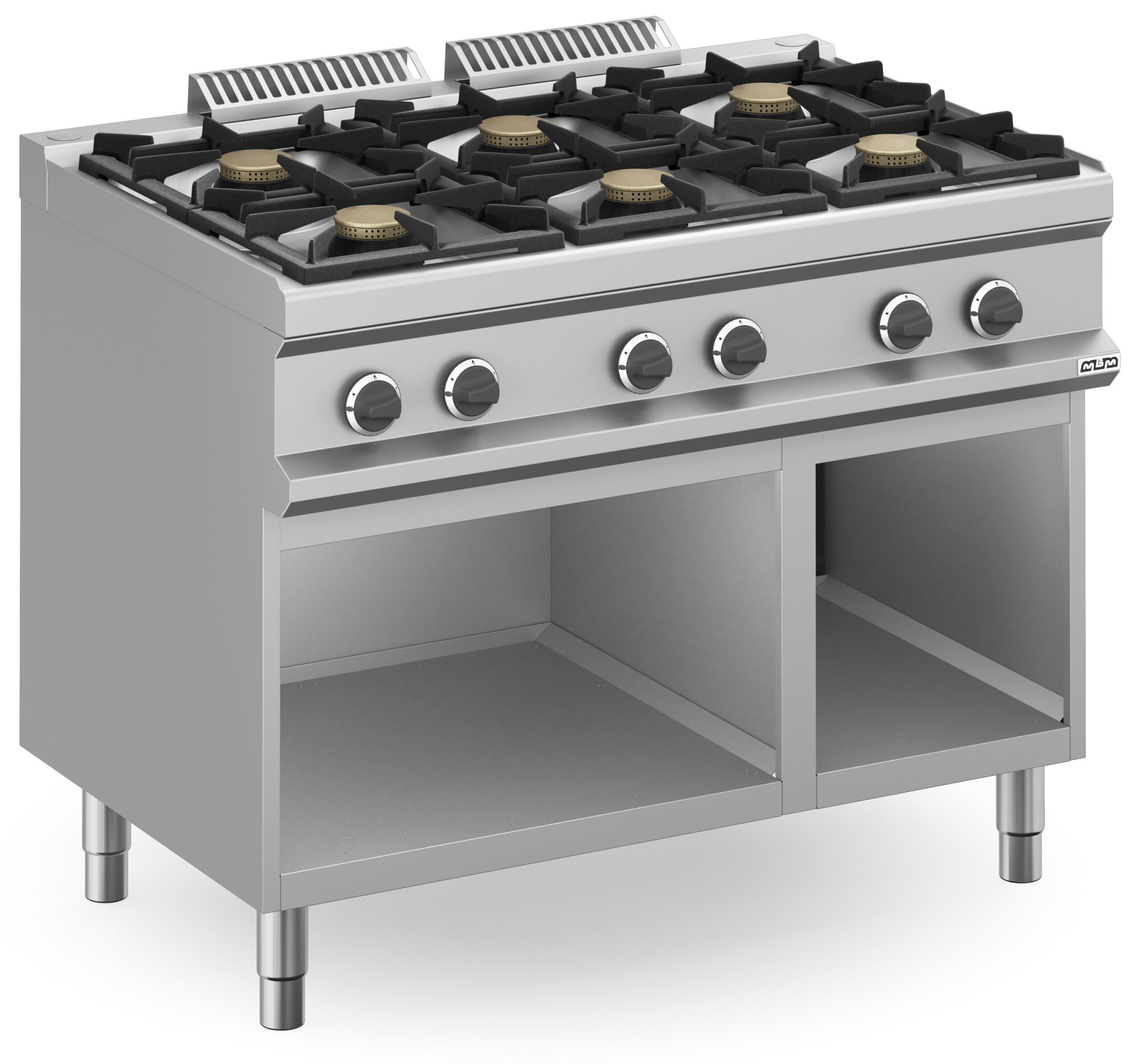 Fogão Industrial a Gás com Forno Estático 6 Queimadores Linha 700