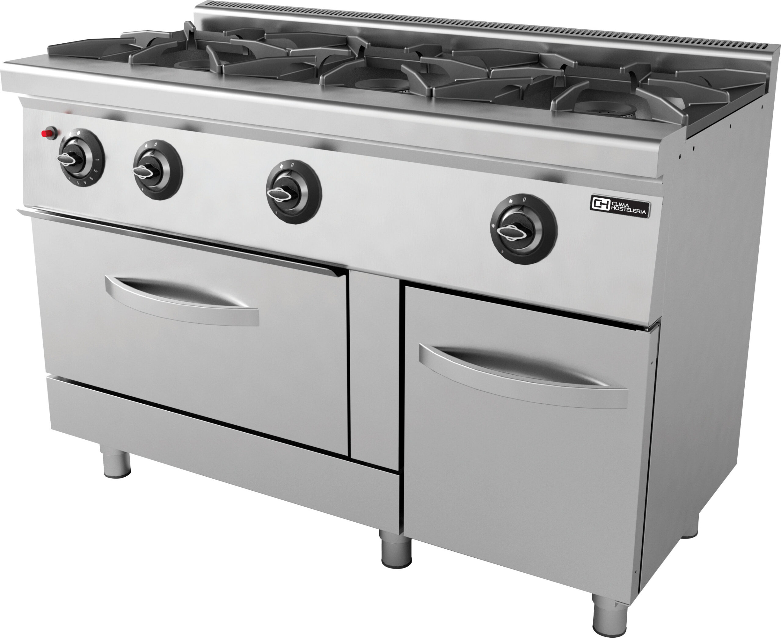 Fogão Industrial a Gás com Forno, 3 Queimadores 36,5 kW, Linha 600