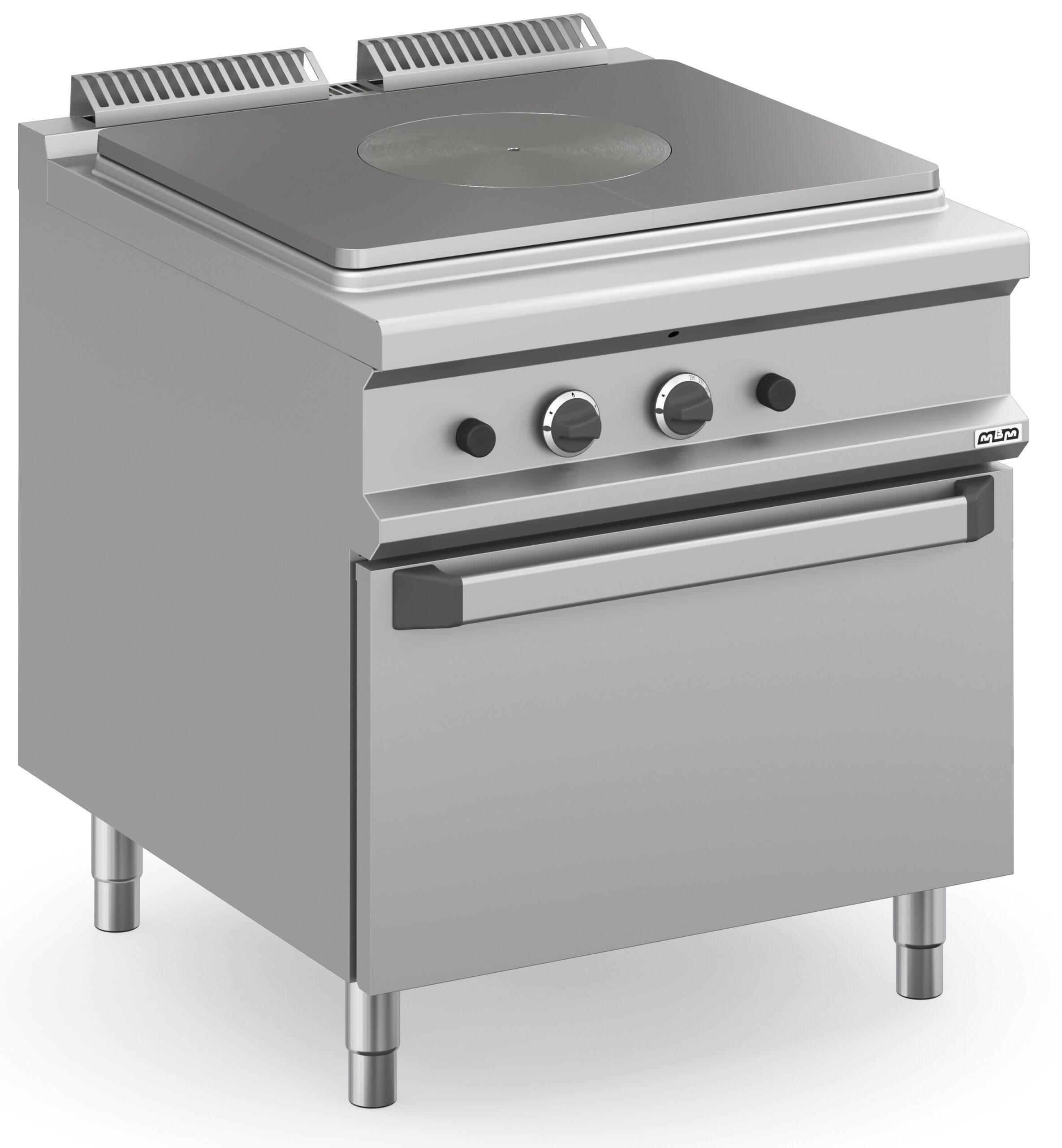 Fogão Industrial a Gás com Chapa Radiante e Forno 800x900mm