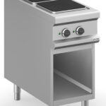 Fogão Industrial Elétrico 2 Zonas com Forno 400x900x850mm
