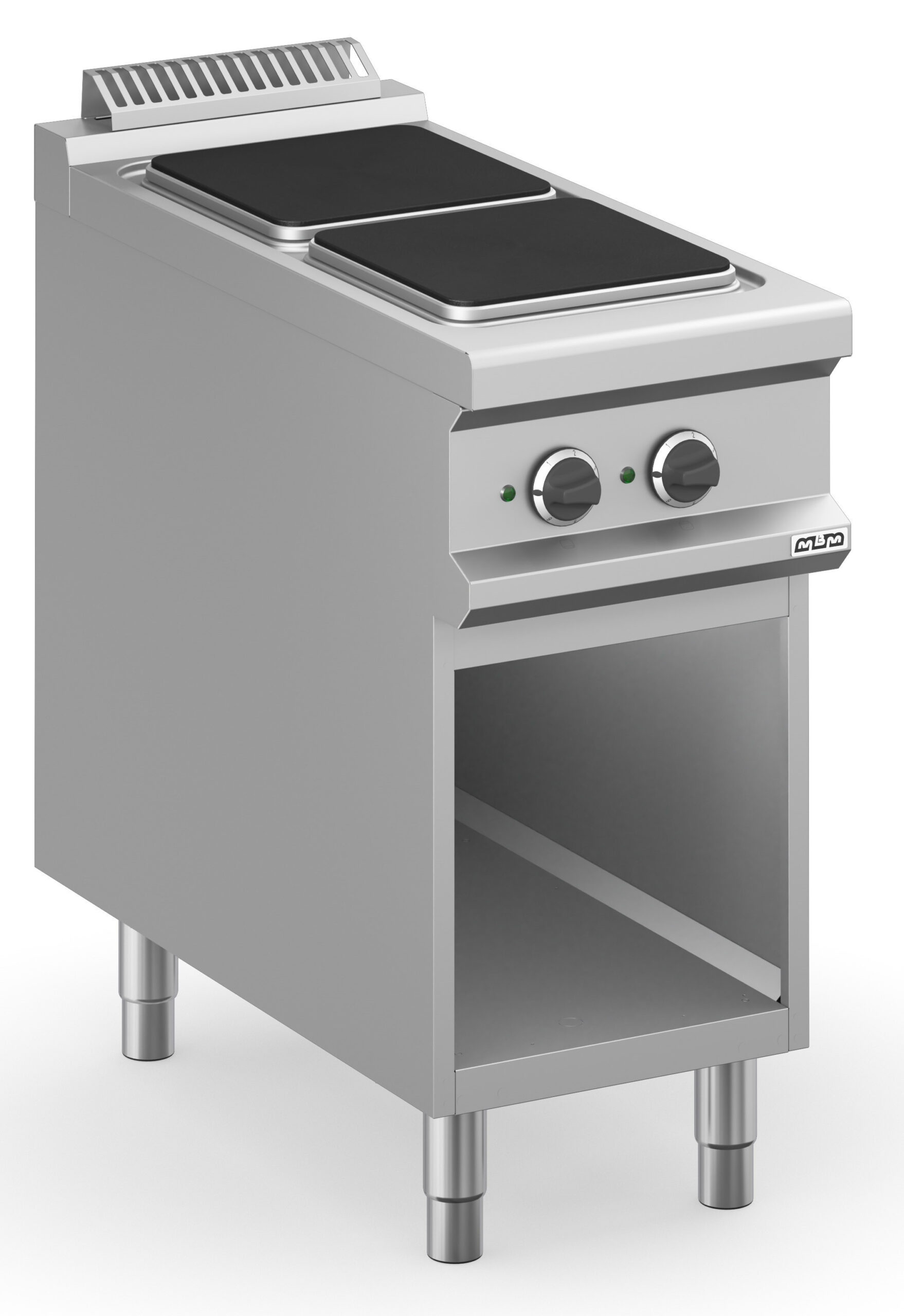 Fogão Industrial Elétrico 2 Zonas com Forno 400x900x850mm