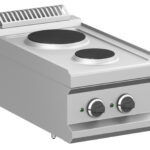Fogão Industrial Elétrico com Forno 2 Zonas Redondas