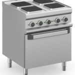 Fogão Industrial Elétrico 4 Zonas com Forno Estático - Linha 700