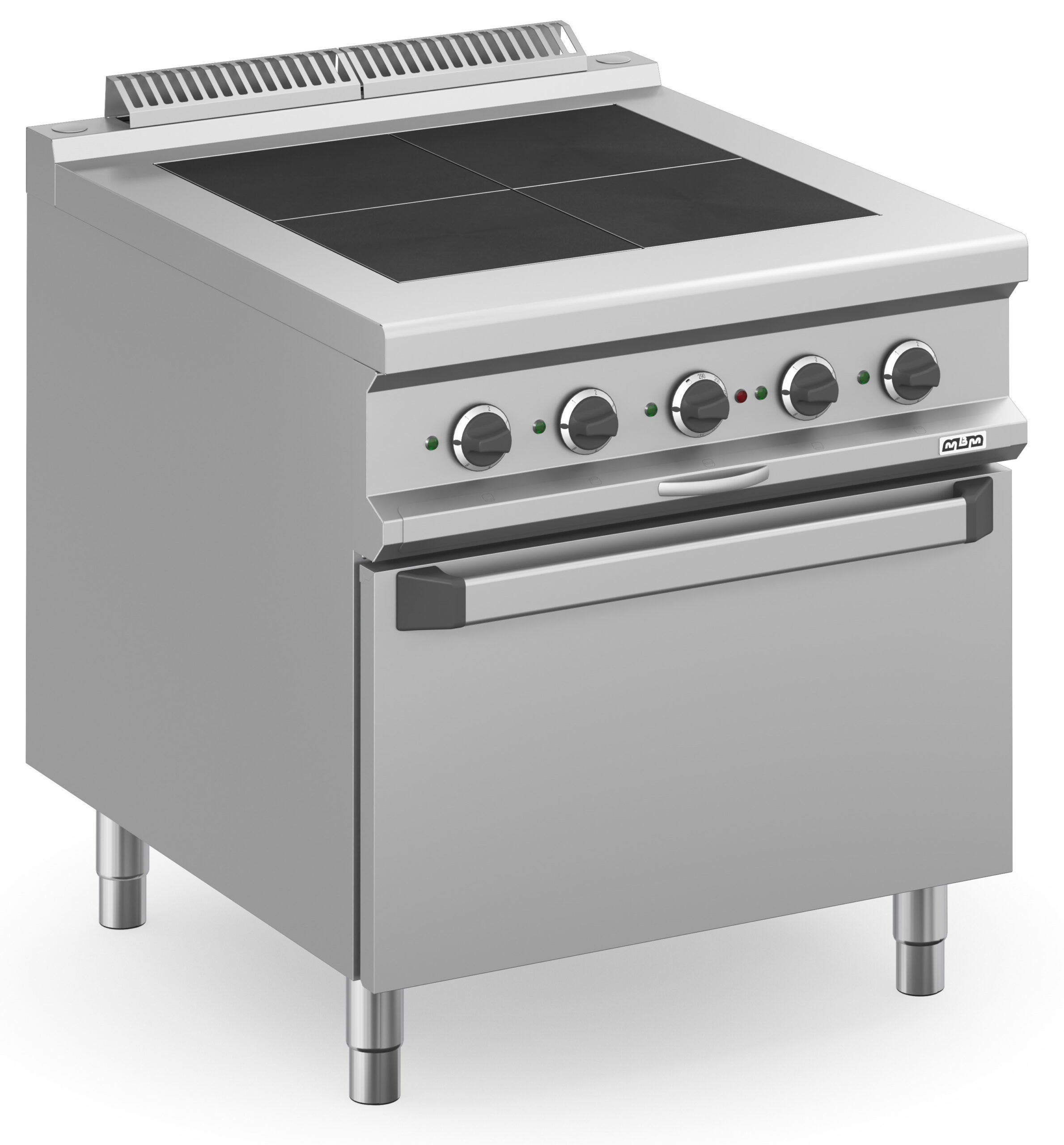 Fogão Industrial Elétrico 4 Zonas com Forno 800x900x850mm