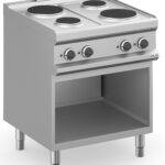 Fogão Industrial Elétrico com Forno, 4 Zonas, Linha 700