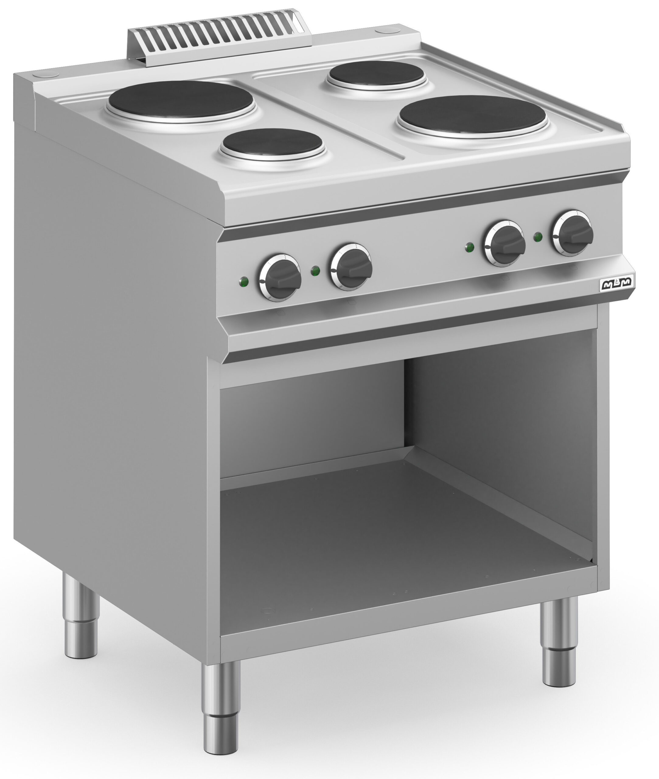 Fogão Industrial Elétrico com Forno, 4 Zonas, Linha 700