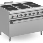 Fogão Industrial Elétrico com Forno Extra Grande, 6 Zonas