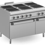 Fogão Industrial Elétrico 6 Placas c/ Forno Elétrico 1200x900x850h mm