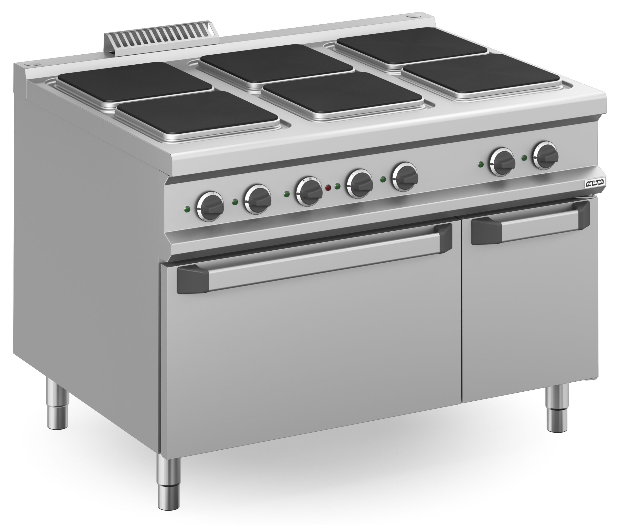 Fogão Industrial Elétrico 6 Placas c/ Forno Elétrico 1200x900x850h mm