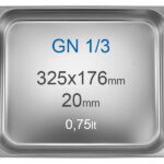 Cuba Gastronorm GN1/3 0,75L – Aço Inox 176x325x20mm