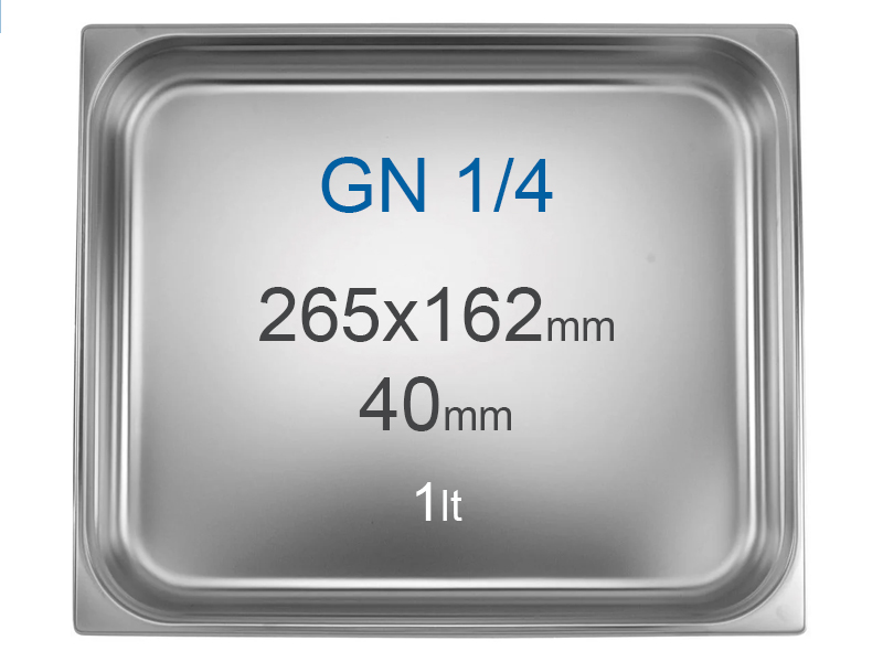 Cuba Gastronorm Inox GN 1/4 (1L) Profissional