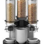 Dispensador de Cereais Rotativo 3 Tubos 3x5L