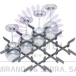 Divisória de Copos 4x4 para Cesto 500x500mm
