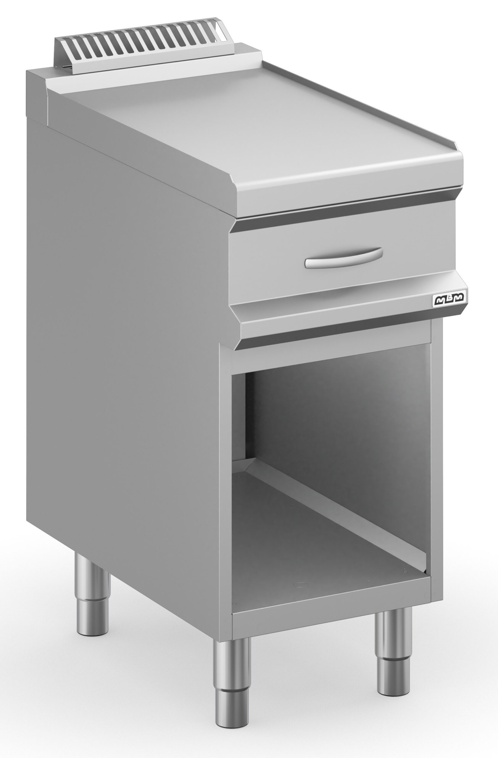 Módulo Neutro Inox 40 cm com Gaveta Linha 700