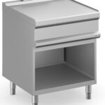 Módulo Neutro Inox com Armário Aberto Linha 700