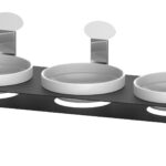 Expositor de Buffet Kira com 3 Tigelas de Porcelana