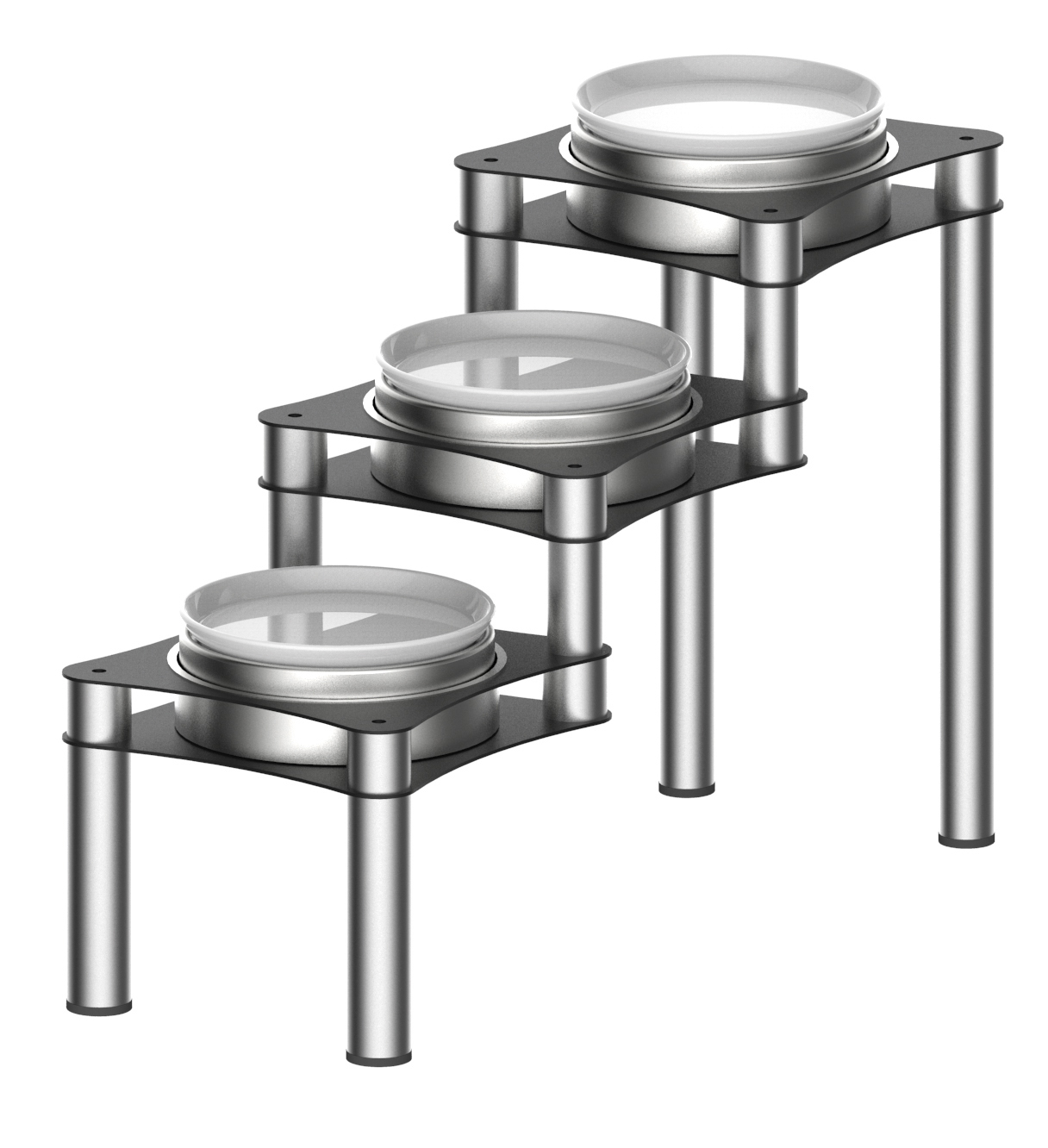Expositor Buffet Refrigerado Eutético 3 Cubas