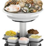 Expositor Giratório de Mesa Inox 395mm