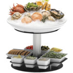 Expositor Giratório de Mesa Frutos do Mar 3 Níveis