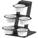Expositor de Saladeiras Ruma Aço Preto 525mm