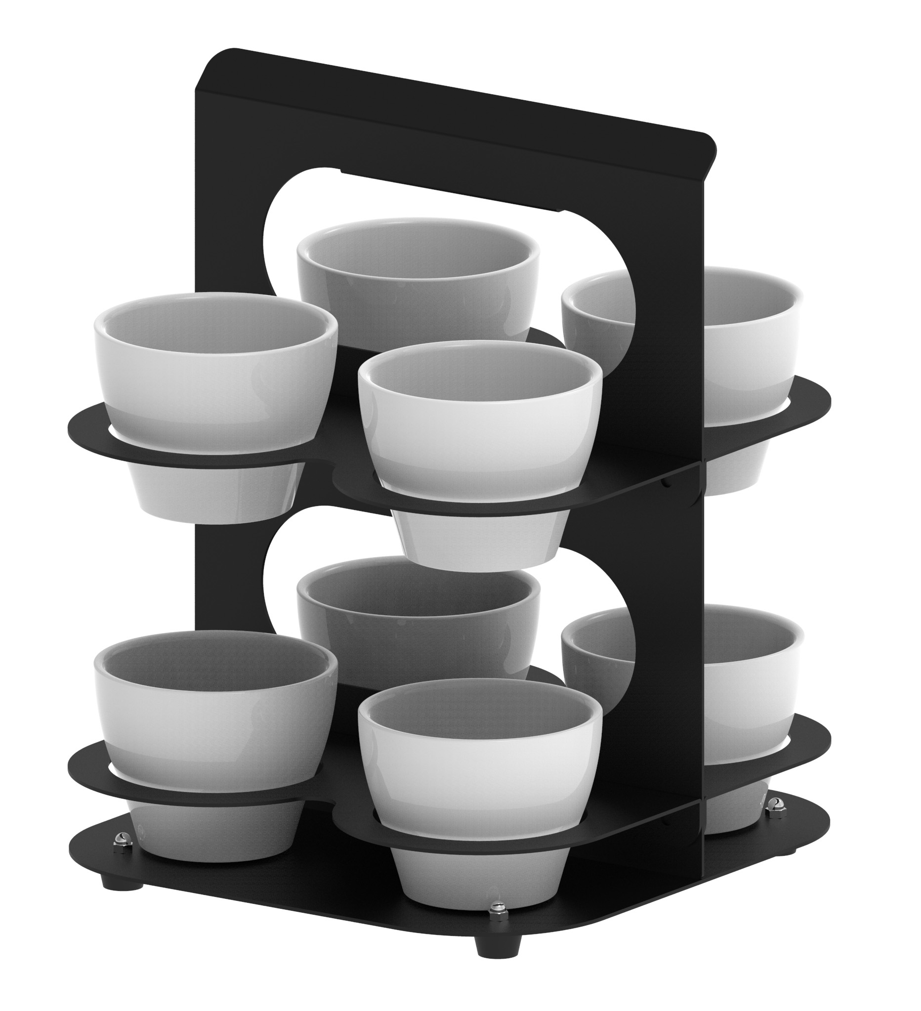 Expositor para Ramequins Porcelana C/ 8 Unidades