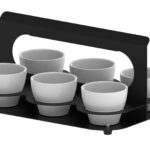 Expositor Ramequins Porcelana 6 Pçs 350x240x180mm