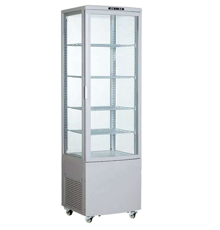 Expositor Refrigerado Vertical 4 Lados 238L Branco