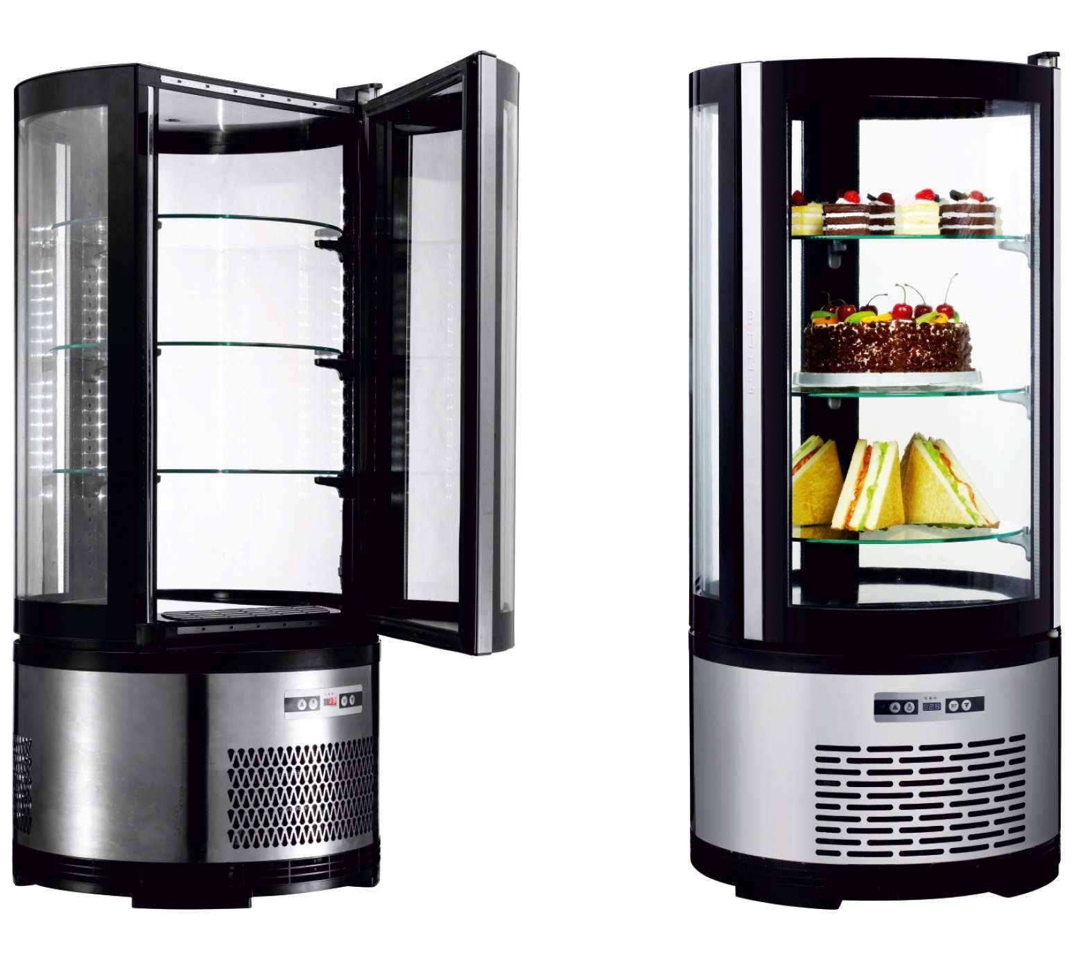 Vitrine Refrigerada Redonda 105L Ventilada