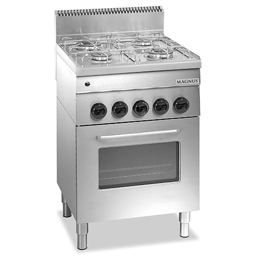 Fogão Industrial a Gás 4 Queimadores com Forno Elétrico