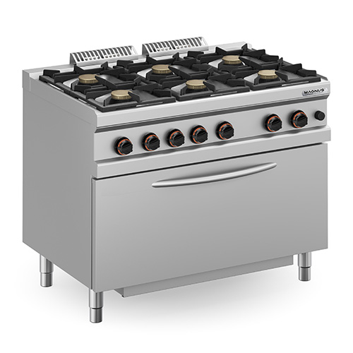 Fogão a Gás Linha 700 com 6 Queimadores e Forno Maxi a Gás