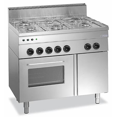Fogão Industrial a Gás 6 Queimadores + Forno, Linha 600